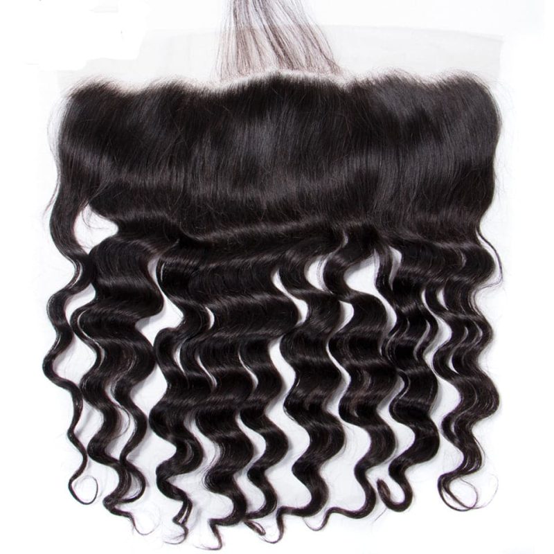 Virgin Hair Loose Deep 13x4 13x6 Transparent Lace Frontal - 图片 3